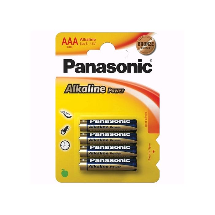 Pilhas Alcalinas Panasonic R03/AAA (4 Un)