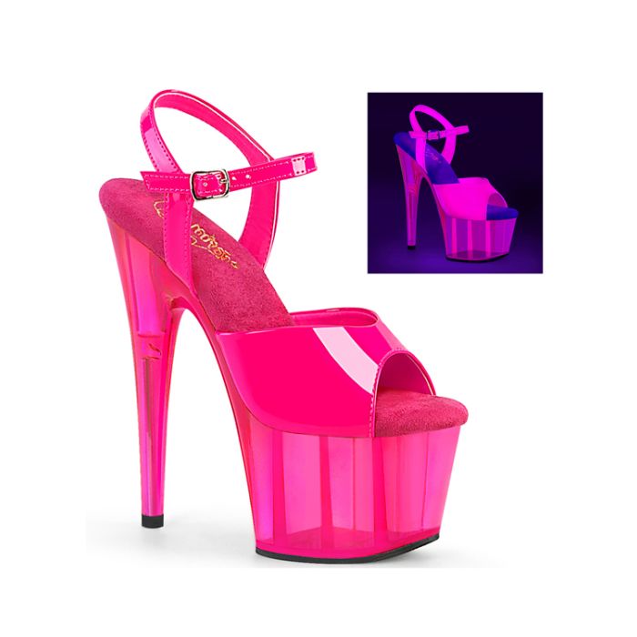 Sandália Pleaser Adore 709 Rosa Fluorescente