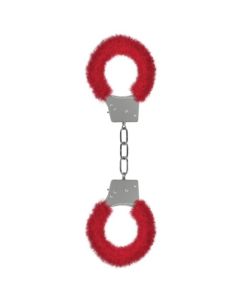 Algemas C/ Peluche Beginner's Furry Handcuffs Vermelhas