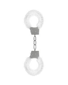 Algemas C/ Peluche Beginner's Furry Handcuffs Brancas