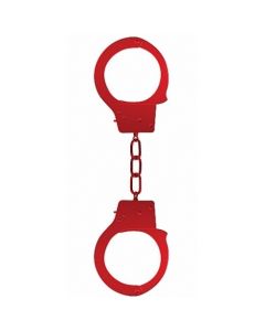 Algemas em Metal Beginner's Hancuffs Vermelhas