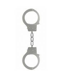 Algemas em Metal Beginner's Hancuffs Prateadas