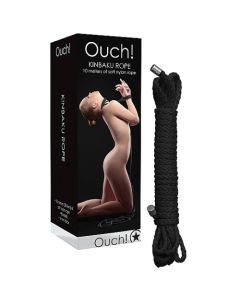 Corda de Restrição Kinbaku 10 Metros Preta Conjunto