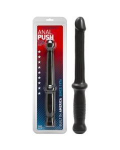 Dildo C/ Cabo Anal Push Preto