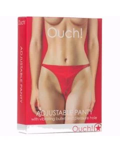 Tanga C/ Bala Vibratória Ouch! Vermelha