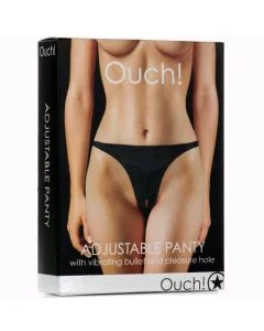 Tanga C/ Bala Vibratória Ouch! Preta
