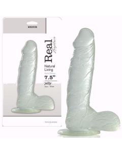 Dildo Real Rapture Earth Flavour 7.5'' Transparente