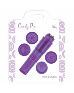 Vibrador Candy Pie Pulsy Roxo Caixa