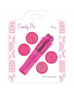 Vibrador Candy Pie Pleasy Rosa Caixa