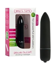 Bala Vibratória Power Bullet Preta Conjunto