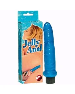 Vibrador Jelly Anal Azul