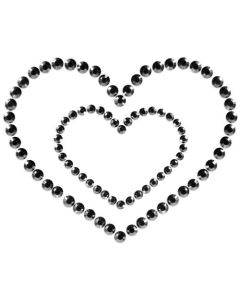 Cobertura Mamilos Mimi Heart Bijoux Indiscrets Pretos