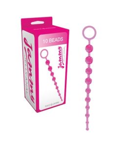 Tira de 10 Pérolas Anais Jammy Jelly Anal Rosa