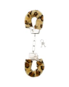 Algemas C/ Peluche Furry Handcuffs Leopardo