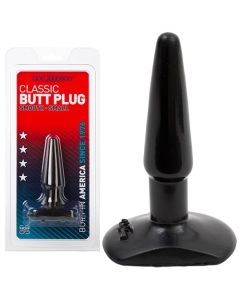 Plug Anal Doc Johnson Classic Butt Plug Preto Small Conjunto