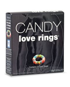 Kit de 3 Aneis Candy Love Rings