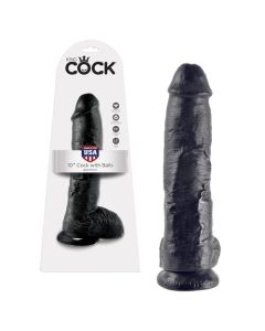 Dildo Realístico C/ Testículos King Cock 10