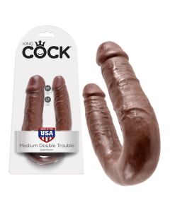 Dildo Duplo Realístico Medium Double Trouble King Cock Mulato