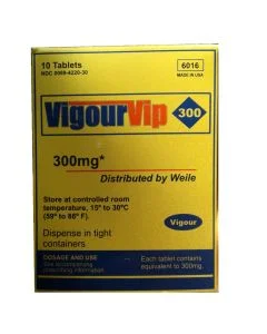 Potenciador Vigour Vip 300 mg (10 Un)