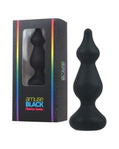 Plug Anal Amuse Black S Adrien Lastic Preto