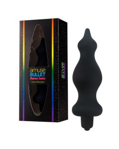 Plug Anal Vibratório Amuse Bullet Adrien Lastic Preto