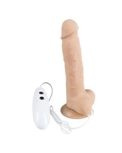 Vibrador Realístico C/ Rotação Alive Cesar Branco