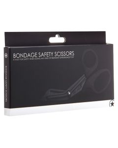 Tesoura de Segurança Ouch! Bondage Dafety Scissors Preta Caixa