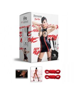 Vestido Yuriko Shibari Pack Demoniq Preto Conjunto