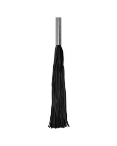 Chicote Ouch! Leather Whip Metal Preto