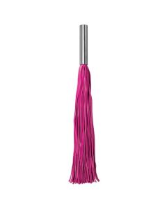 Chicote Ouch! Leather Whip Metal Rosa
