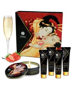 Kit Shunga Segredos de Geisha Morango e Champanhe