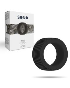 Anel Sono Preto 3 cm Nº42 Caixa