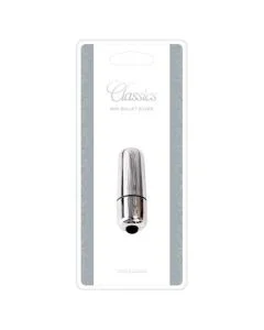 Mini Bala Vibratória Bullet Prateada Caixa