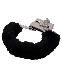 Algemas C/ Peluche BestSeller Furry Handcuffs Pretas 1