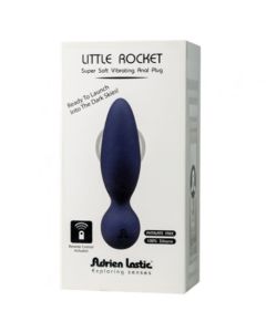 Plug Anal Vibratório Recarregável Little Rocket Adrien Lastic Azul Caixa