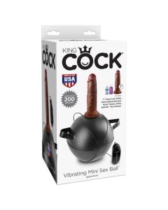Bola Insuflável C/ Dildo Mulato Vibrating Mini Sex Ball King Cock Caixa