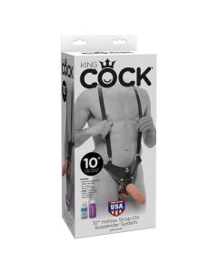 Strap On Arnês C/ Suspensórios e Dildo Oco 10