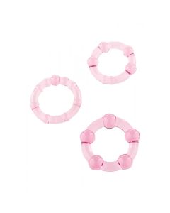 Anéis Stay Hard Rosa