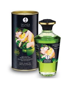 Óleo de Massagem Beijável Shunga Chá Verde (100 ml)