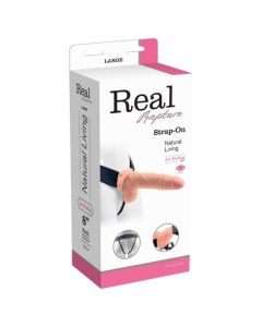 Strap On C/ Vibração e Testículos Real Rapture Air Feeling 8