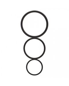 Conjunto de Anéis Flat Cock Rings Set Pretos