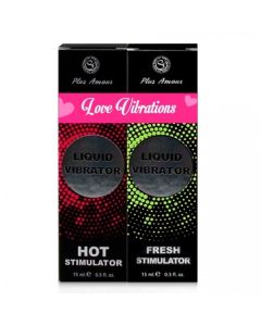 Vibrador Liquido Unisexo Love Vibrations Secret Play (2 X 15 ml)