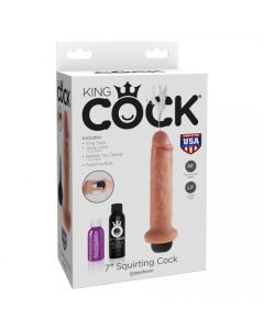 Dildo Realístico C/ Ejaculação King Cock Squirting Cock 7