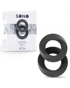 Conjunto de Aneís Sono Nº24 Cockring Set Cinzento Caixa