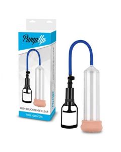 Bomba de Vácuo C/ Masturbador Push Touch Sense Transparente Conjunto