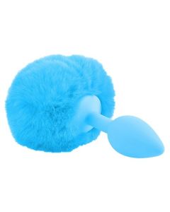 Plug Anal Pipedream Neon C/ Cauda de Coelho Azul
