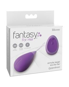 Ovo Vibratório Remote Kegel Excite-Her Fantasy For Her Lilás Caixa