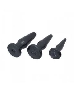 Conjunto de 3 Plugs Anais Timeless Anal Plugs Pretos 1