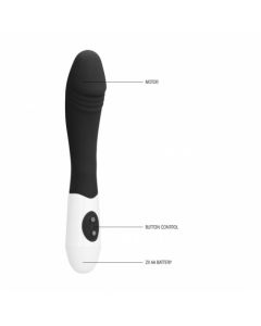 Vibrador em Silicone Ribbed Gc Preto 1