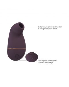 Estimulador de Clitóris Recarregável Kissable Irresistible Roxo 2